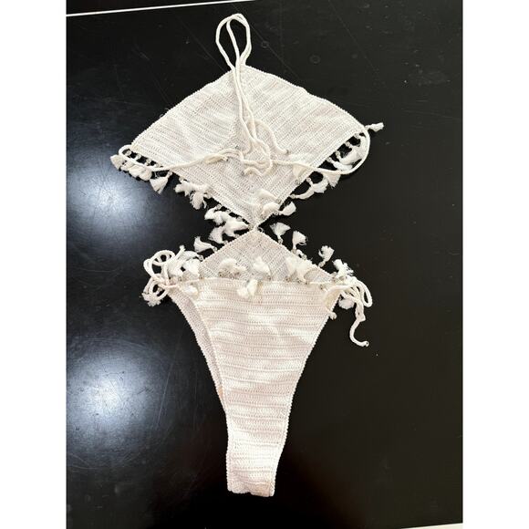 Solid & Striped Crochet One Piece - Picture 3 of 3